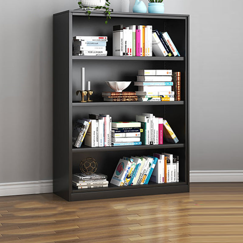 Modern Iron Bookcase, Geometric Bookshelf for Any Room, 13" W 33.5"L x 13"W x 46.9"H Black Clearhalo 'Bookcases' 'furn' 'furn_bookcases' 'Furniture' 'Office Furniture' 5390221