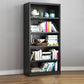 Modern Iron Bookcase, Geometric Bookshelf for Any Room, 13" W 21.7"L x 13"W x 54.3"H Black Clearhalo 'Bookcases' 'furn' 'furn_bookcases' 'Furniture' 'Office Furniture' 5390225