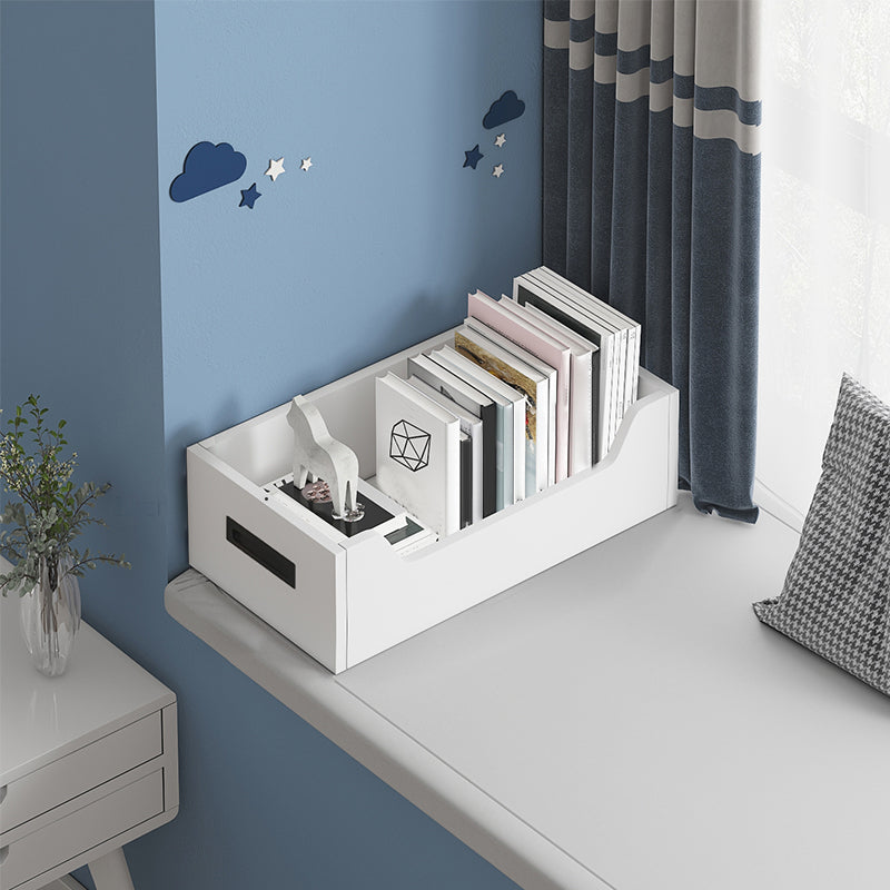 Modern Style Wood Bookshelf Closed Back Bookcase for Home Office