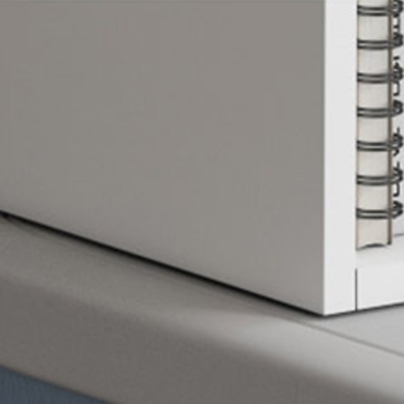 Modern Style Wood Bookshelf Closed Back Bookcase for Home Office