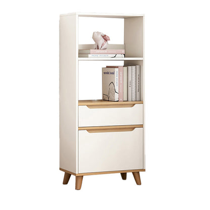 Open Back Bookcase Contemporary Engineer Wood Bookshelf for Home Office