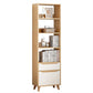 Open Back Bookcase Contemporary Engineer Wood Bookshelf for Home Office