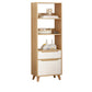 Open Back Bookcase Contemporary Engineer Wood Bookshelf for Home Office