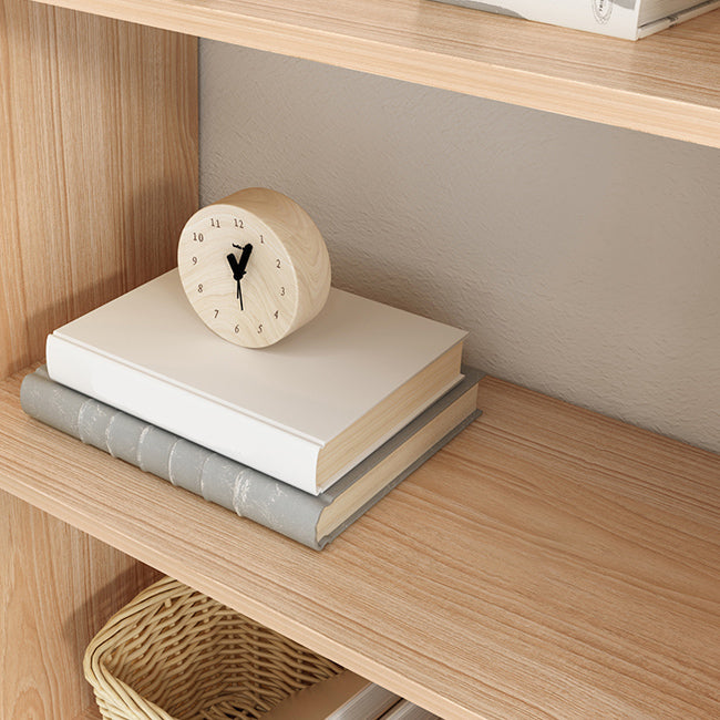 Open Back Bookcase Contemporary Engineer Wood Bookshelf for Home Office