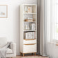 Open Back Bookcase Contemporary Engineer Wood Bookshelf for Home Office