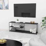 12.99 "W TV Stand Open Storage Industrial Style Console