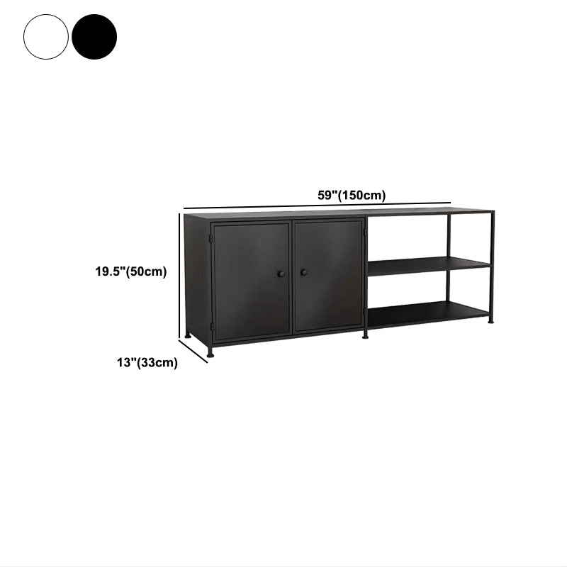 12.99 "W TV Stand Open Storage Industrial Style Console