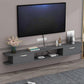 Contemporary Style TV Stand Faux Wood Wall-mounted TV Cabinet with 2 Doors Grey Clearhalo 'furn' 'furn_tv_stands_entertainment_centers' 'Furniture' 'Living Room Furniture' 'TV Stands & Entertainment Centers' 'TV Stands & Media Storage Furniture' 'tv_stands_entertainment_centers' 5390485