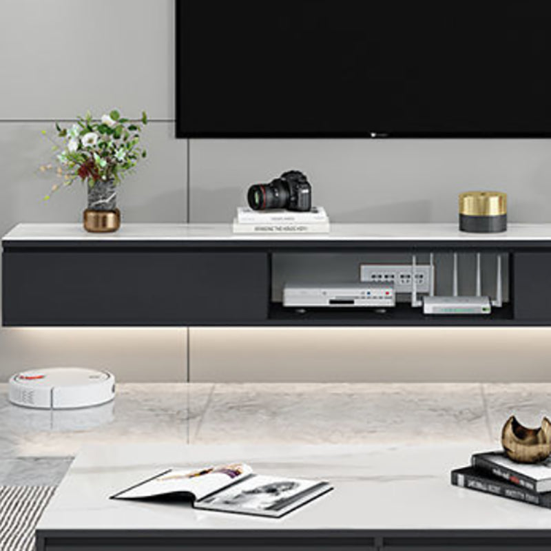 Contemporary Style TV Stand Wall-mounted Enclosed Storage TV Console Clearhalo 'furn' 'furn_tv_stands_entertainment_centers' 'Furniture' 'Living Room Furniture' 'TV Stands & Entertainment Centers' 'TV Stands & Media Storage Furniture' 'tv_stands_entertainment_centers' 5390568