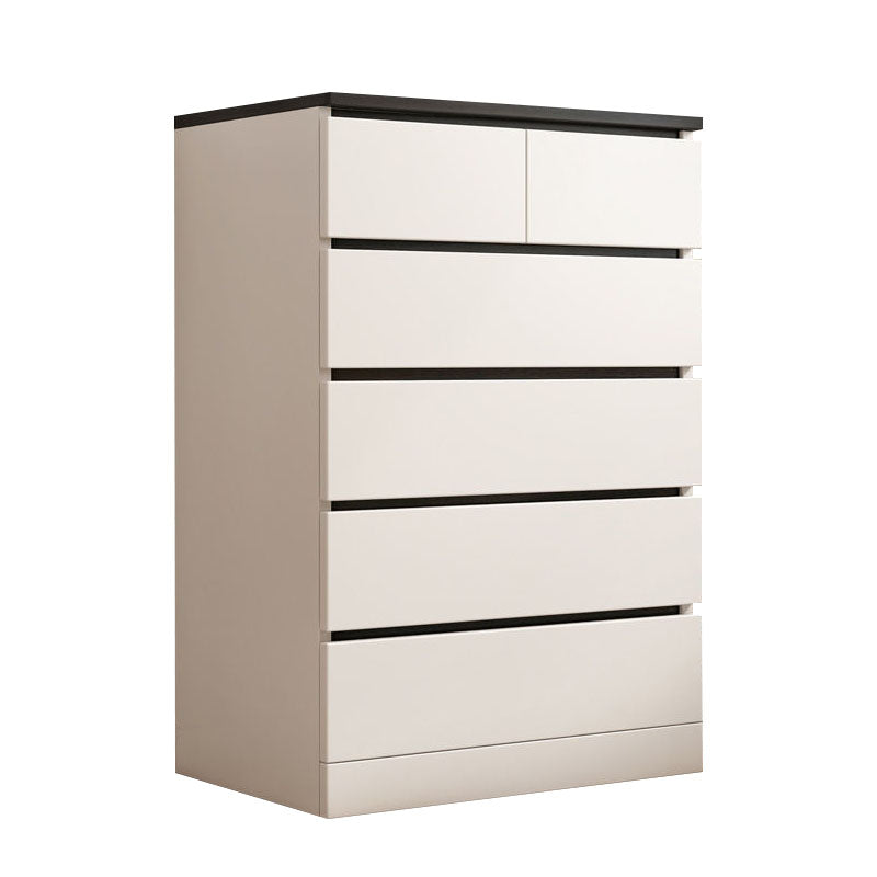 Modern Storage Chest Vertical Wooden Bedroom Storage Chest Dresser with Drawers