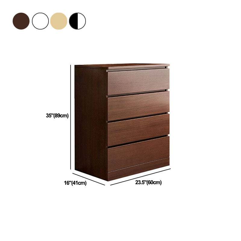 Modern Storage Chest Vertical Wooden Bedroom Storage Chest Dresser with Drawers