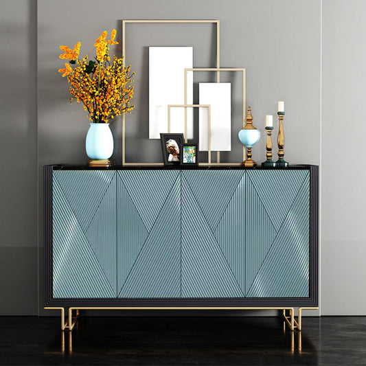 33.86"H Sideboard Glam Style Dining Server for Kitchen and Living Room Clearhalo 'buffet_sideboard' 'Buffets & Sideboards' 'furn' 'furn_buffet_sideboard' 'Furniture' 'Kitchen & Dining Furniture' 5390637