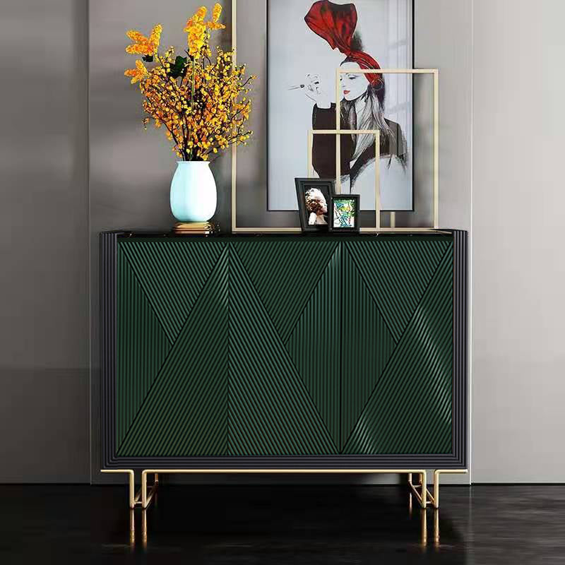 33.86"H Sideboard Glam Style Dining Server for Kitchen and Living Room 47"L x 16"W x 34"H Blackish Green Clearhalo 'buffet_sideboard' 'Buffets & Sideboards' 'furn' 'furn_buffet_sideboard' 'Furniture' 'Kitchen & Dining Furniture' 5390643