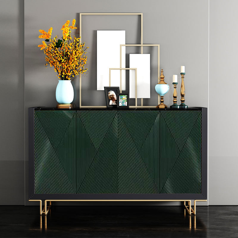 33.86"H Sideboard Glam Style Dining Server for Kitchen and Living Room 59"L x 16"W x 34"H Blackish Green Clearhalo 'buffet_sideboard' 'Buffets & Sideboards' 'furn' 'furn_buffet_sideboard' 'Furniture' 'Kitchen & Dining Furniture' 5390644