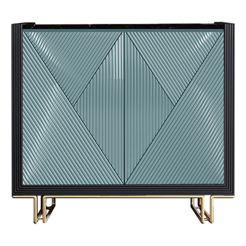 33.86"H Sideboard Glam Style Dining Server for Kitchen and Living Room 39"L x 16"W x 34"H Sky Blue Clearhalo 'buffet_sideboard' 'Buffets & Sideboards' 'furn' 'furn_buffet_sideboard' 'Furniture' 'Kitchen & Dining Furniture' 5390645