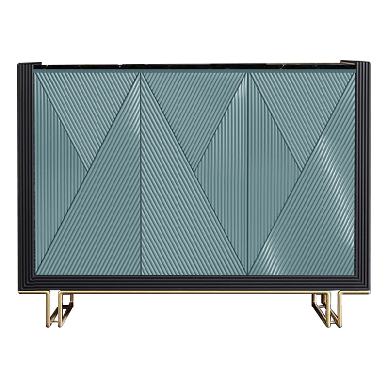 33.86"H Sideboard Glam Style Dining Server for Kitchen and Living Room 47"L x 16"W x 34"H Sky Blue Clearhalo 'buffet_sideboard' 'Buffets & Sideboards' 'furn' 'furn_buffet_sideboard' 'Furniture' 'Kitchen & Dining Furniture' 5390646