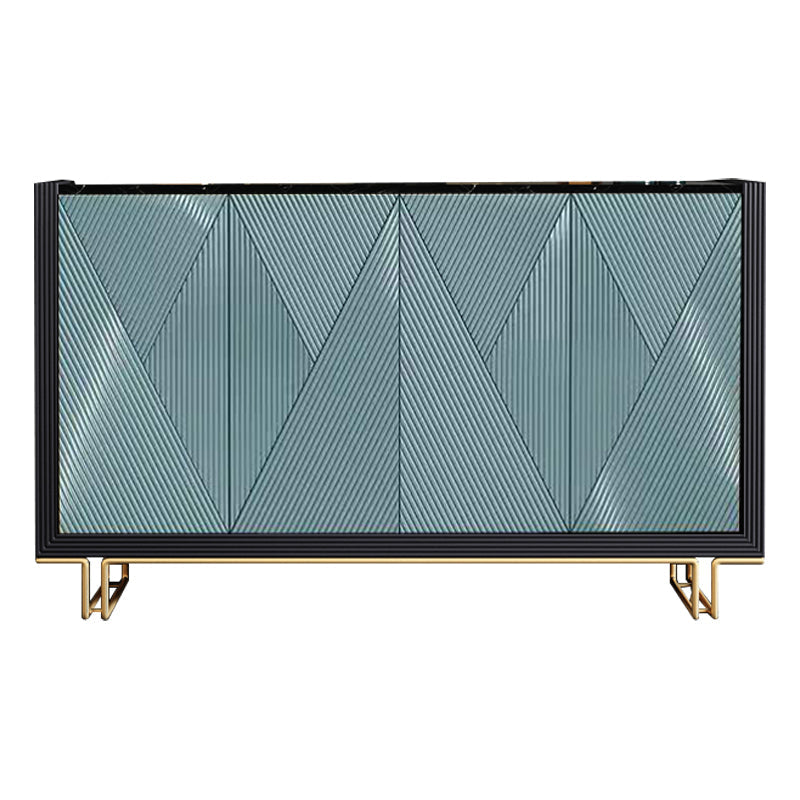 33.86"H Sideboard Glam Style Dining Server for Kitchen and Living Room 59"L x 16"W x 34"H Sky Blue Clearhalo 'buffet_sideboard' 'Buffets & Sideboards' 'furn' 'furn_buffet_sideboard' 'Furniture' 'Kitchen & Dining Furniture' 5390647
