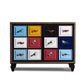 American Retro Storage Chest Solid Wood Storage Chest Dresser for Bedroom 47"L x 17"W x 35"H Antique Blue Clearhalo 'Bedroom Furniture' 'Dressers & Chests' 'dressers_chests' 'furn' 'furn_dressers_chests' 'Furniture' 5390652