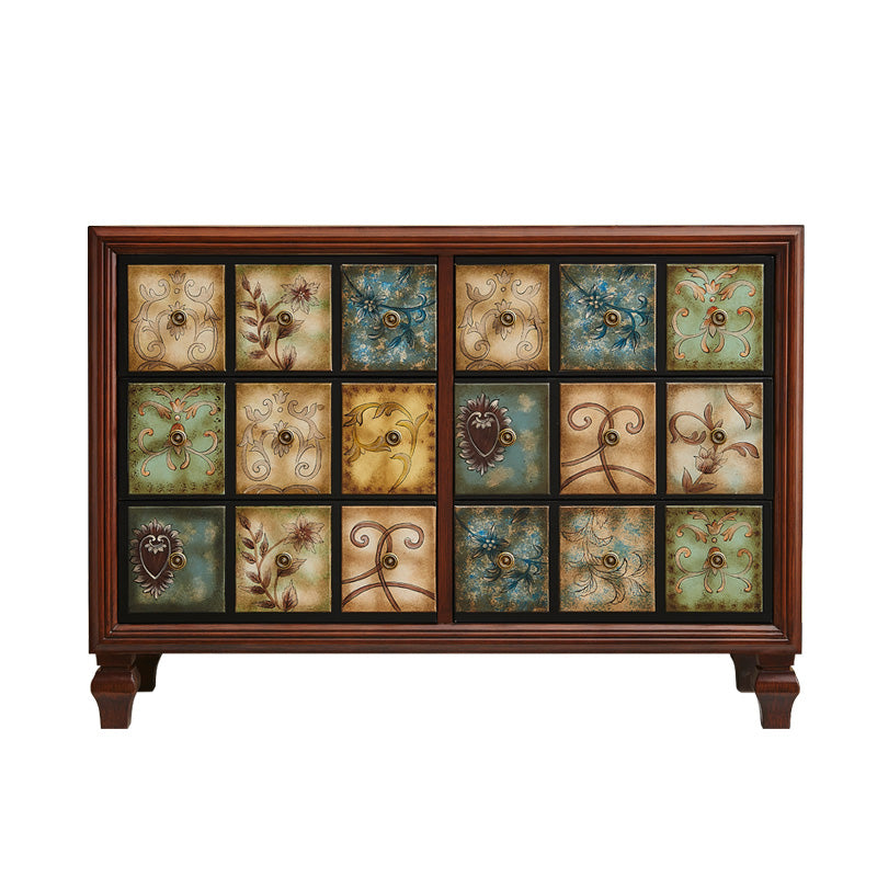 American Retro Storage Chest Solid Wood Storage Chest Dresser for Bedroom 49"L x 18"W x 35"H Brown Clearhalo 'Bedroom Furniture' 'Dressers & Chests' 'dressers_chests' 'furn' 'furn_dressers_chests' 'Furniture' 5390666
