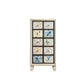 American Retro Storage Chest Solid Wood Storage Chest Dresser for Bedroom 24"L x 16.5"W x 47"H White Clearhalo 'Bedroom Furniture' 'Dressers & Chests' 'dressers_chests' 'furn' 'furn_dressers_chests' 'Furniture' 5390672