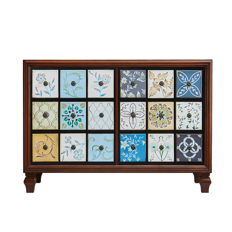 American Retro Storage Chest Solid Wood Storage Chest Dresser for Bedroom 49"L x 18"W x 35"H Light Heather Gray Clearhalo 'Bedroom Furniture' 'Dressers & Chests' 'dressers_chests' 'furn' 'furn_dressers_chests' 'Furniture' 5390676