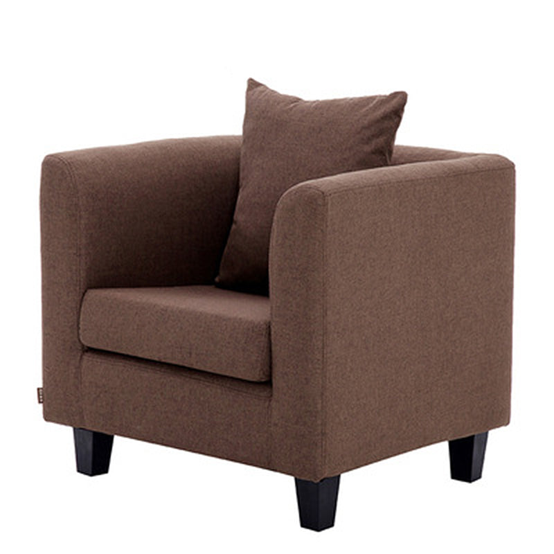 Linen Chair 25.5" L x 24"W x 23.6 "H Arms Included Chair for Living Room Coffee Clearhalo 'Accent Chairs' 'accent_chairs' 'Chairs & Seating' 'furn' 'furn_accent_chairs' 'Furniture' 'Living Room Furniture' 5390986