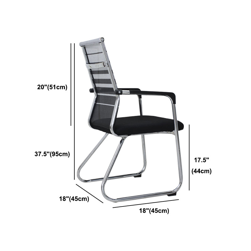Zeitgenössische Festwaffenstuhl Ergonomic Mid-Back Schreibtischstuhl