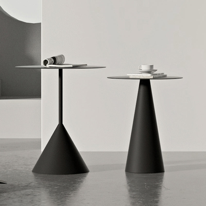 ミッドセンチュリーモダンペデスタルコーヒーテーブルメタルラウンドカクテルテーブル