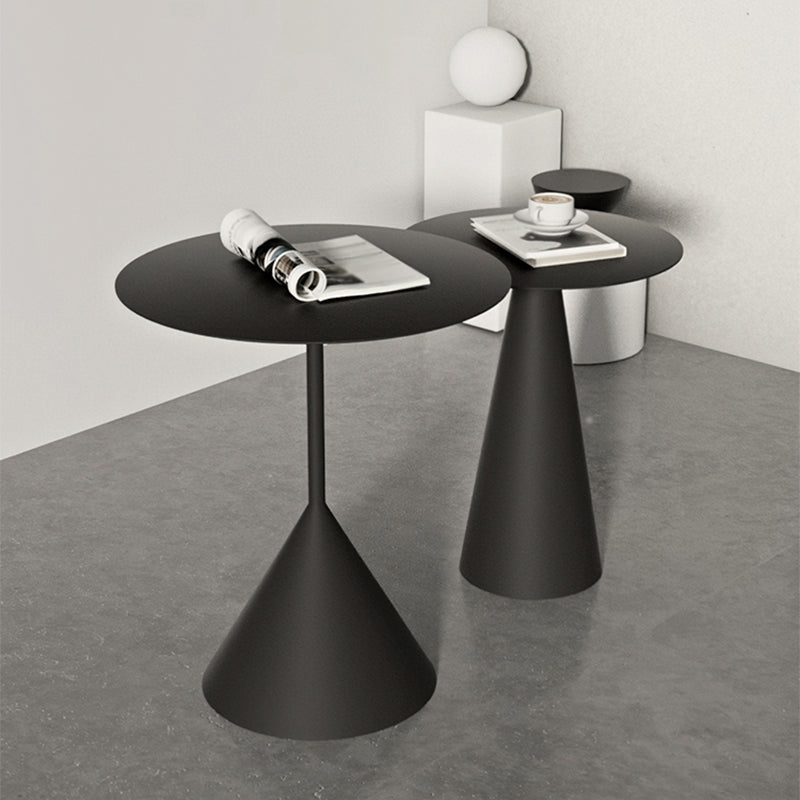 ミッドセンチュリーモダンペデスタルコーヒーテーブルメタルラウンドカクテルテーブル