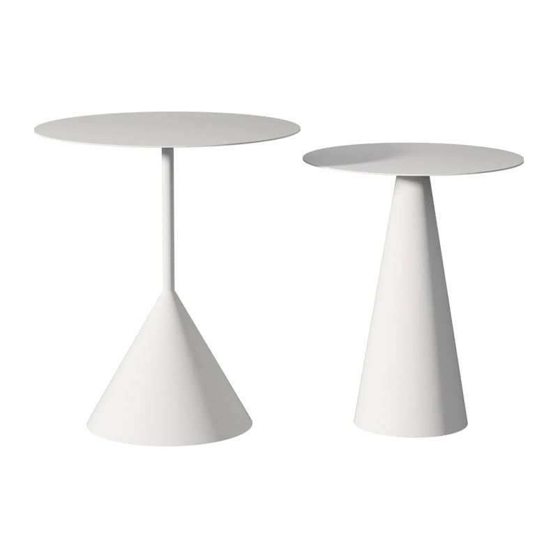 ミッドセンチュリーモダンペデスタルコーヒーテーブルメタルラウンドカクテルテーブル