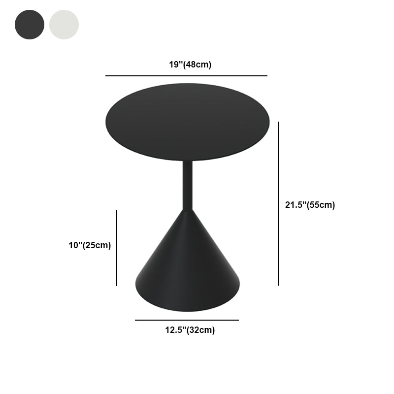 ミッドセンチュリーモダンペデスタルコーヒーテーブルメタルラウンドカクテルテーブル