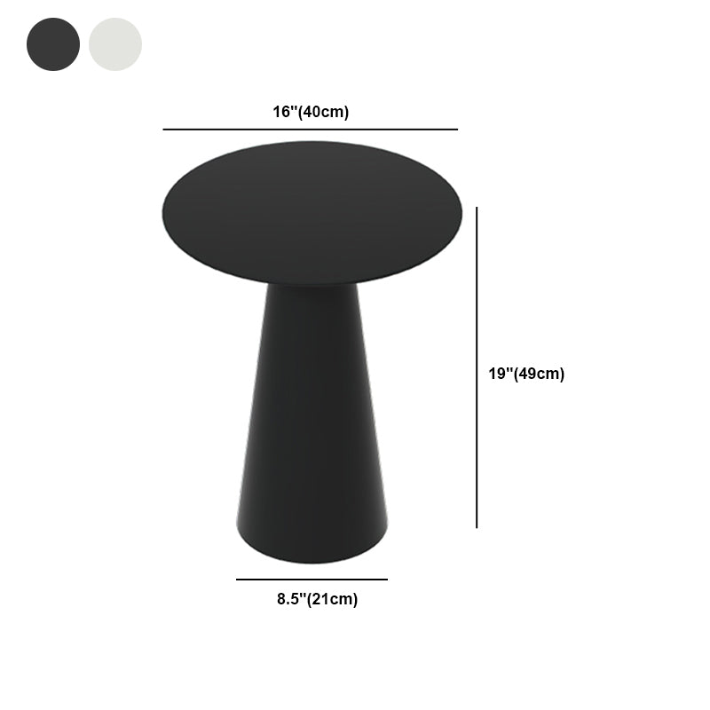 ミッドセンチュリーモダンペデスタルコーヒーテーブルメタルラウンドカクテルテーブル