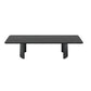 15.7"Tall Iron Sled Base Rectangular Slate Table Top Coffee Table