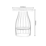 Modern Style Cocktail Table Marble Table Metal Base Round Coffee Table