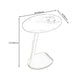 Modern Style Cocktail Table Rock Tabletop Ironwork Table Foot Round Coffee Table