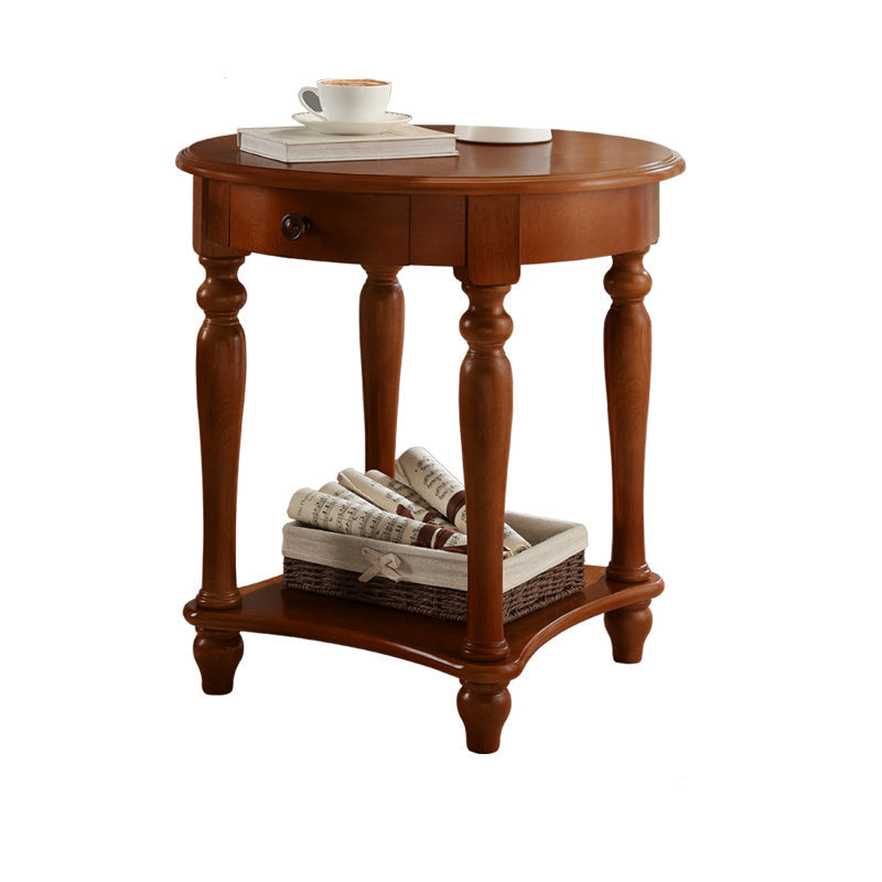 Table d'appoint à traîneau de rangement en bois de 60 cm de haut pour chambre à coucher