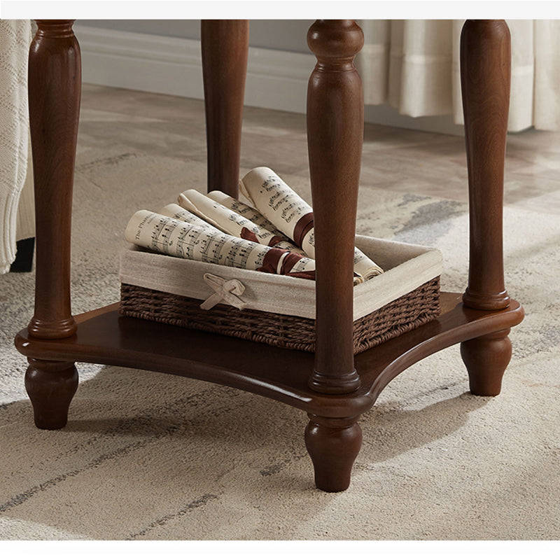 Table d'appoint à traîneau de rangement en bois de 60 cm de haut pour chambre à coucher
