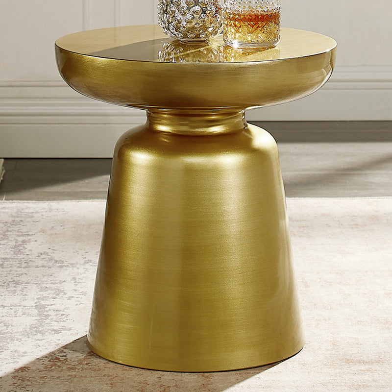 Modern Metal Round Side Table 43/60' Tall Pedestal End Table Clearhalo 'Coffee & Accent Tables' 'End & Side Tables' 'end_side_tables' 'furn' 'furn_end_side_tables' 'Furniture' 'Living Room Furniture' 5391673