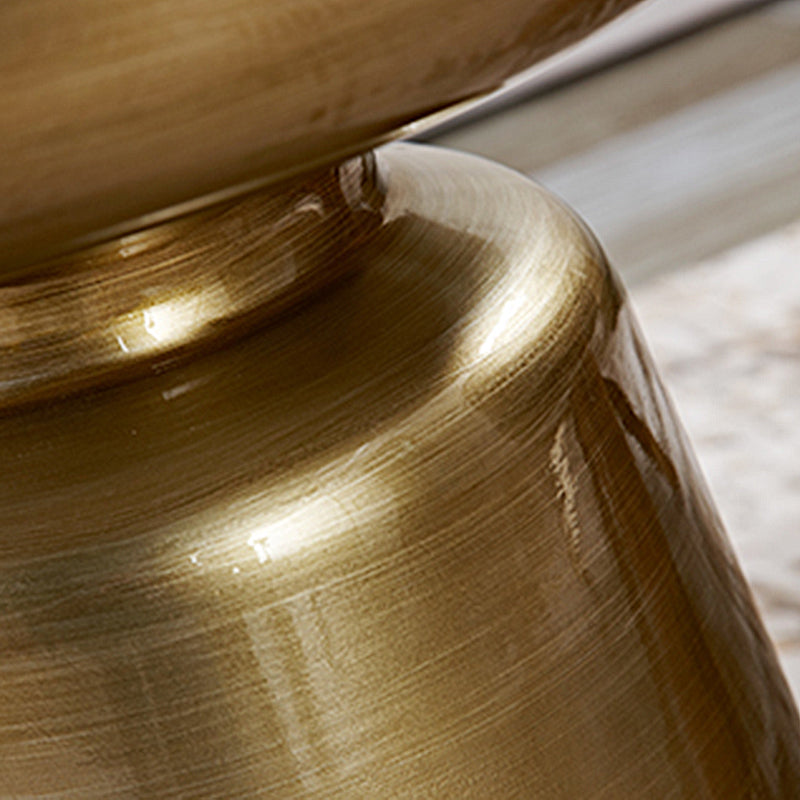 Modern Metal Round Side Table 43/60' Tall Pedestal End Table Clearhalo 'Coffee & Accent Tables' 'End & Side Tables' 'end_side_tables' 'furn' 'furn_end_side_tables' 'Furniture' 'Living Room Furniture' 5391686