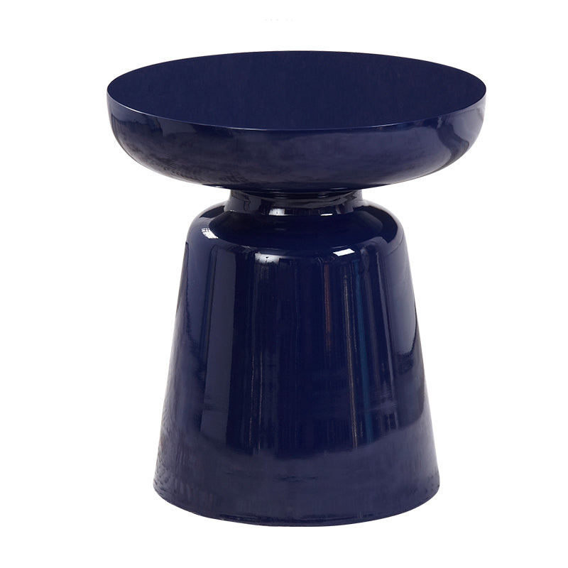 Modern Metal Round Side Table 43/60' Tall Pedestal End Table Clearhalo 'Coffee & Accent Tables' 'End & Side Tables' 'end_side_tables' 'furn' 'furn_end_side_tables' 'Furniture' 'Living Room Furniture' 5391694