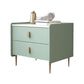 Leather Nightstand with 4 Legs Stone Top Night Table with Drawers Clearhalo 'Bedroom Furniture' 'furn' 'furn_night_stand' 'Furniture' 'night_stand' 'Nightstands' 5392331