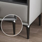 Modern de cuero de cuero 4 patas Nightsand stone Top Night Table con cajón