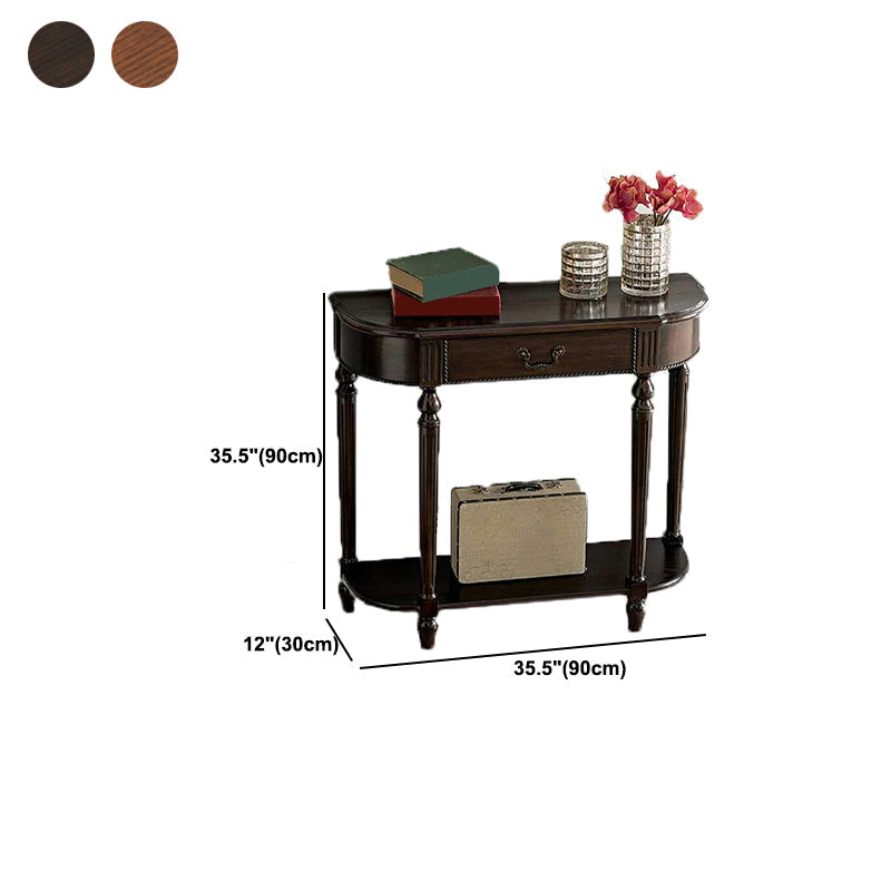 Mident secolo moderno in legno massiccio, tavolo da accento per console 35,43 "a Brone