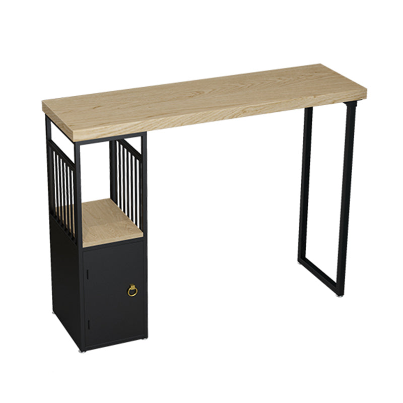 Tavolo da pranzo in legno di pino tavolo da bar moderno rettangolo con doppio piedistallo per cucina