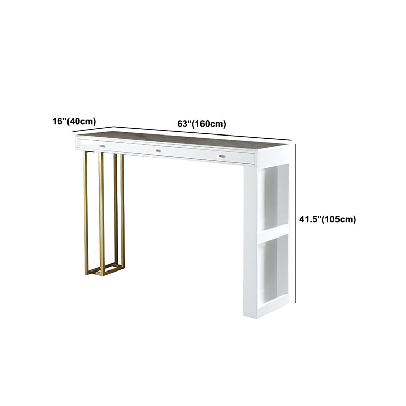 Tavolo da pranzo accento in pietra e metallo