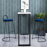 Tavolo da vino da bar in slitta industriale rettangolo interno in legno massiccio tavolino