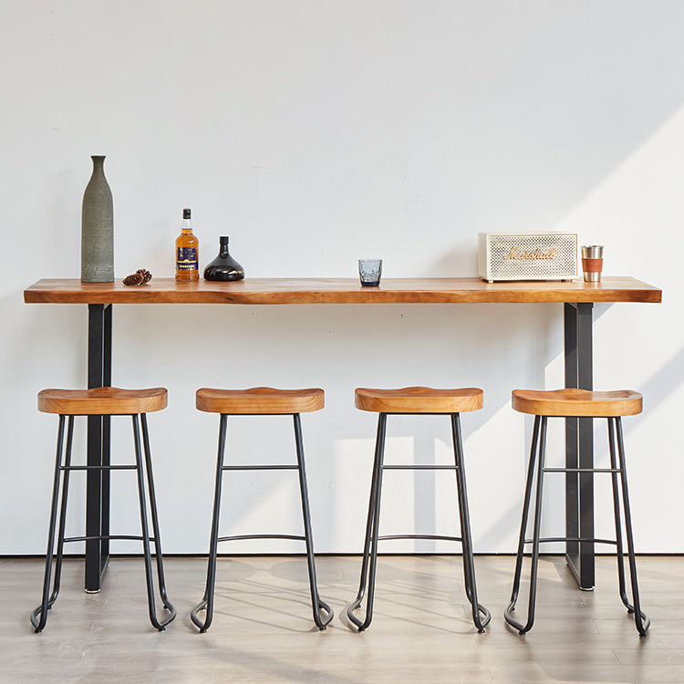 Tavolo da pranzo in legno pino tavolo da bar rettangolo moderno per sala da pranzo