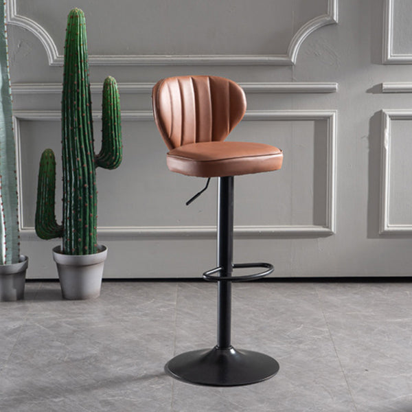 Modern Style Liftable Bar-stool Metal Counter Bar Stool with Metal Legs for Restaurant Clearhalo 'Bar Furniture' 'Bar Stools' 'bar_stools' 'furn' 'furn_bar_stools' 'Furniture' 'Kitchen & Dining Furniture' 5392976