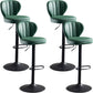 Modern Style Liftable Bar-stool Metal Counter Bar Stool with Metal Legs for Restaurant Green 4 Piece Set Clearhalo 'Bar Furniture' 'Bar Stools' 'bar_stools' 'furn' 'furn_bar_stools' 'Furniture' 'Kitchen & Dining Furniture' 5392986