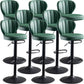 Modern Style Liftable Bar-stool Metal Counter Bar Stool with Metal Legs for Restaurant Green 8 Piece Set Clearhalo 'Bar Furniture' 'Bar Stools' 'bar_stools' 'furn' 'furn_bar_stools' 'Furniture' 'Kitchen & Dining Furniture' 5392987